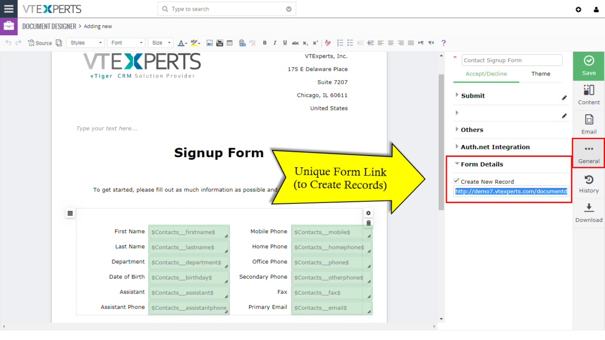Document Designer New Feature: Create NEW Records Utilizing Forms ...