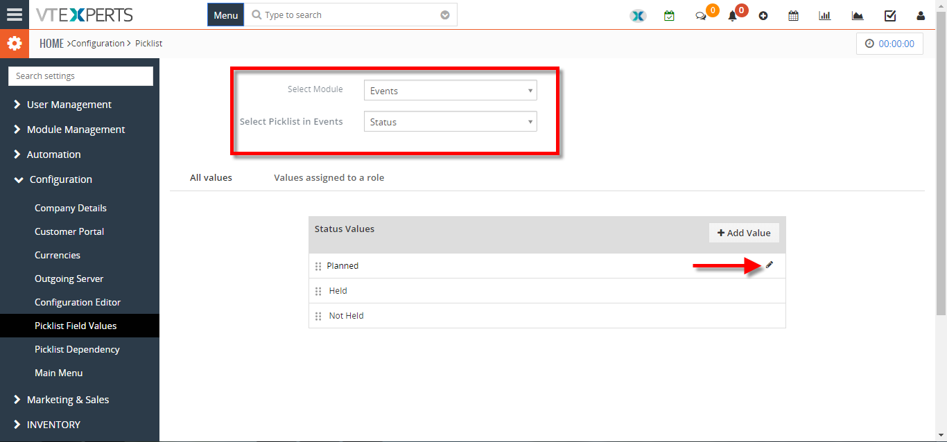 change calendar colors based on Activity Status Type in VTiger 4