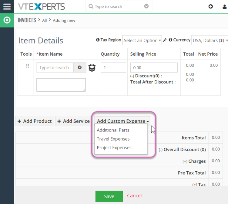 Custom Expenses Extension for VTiger User guide VTExperts