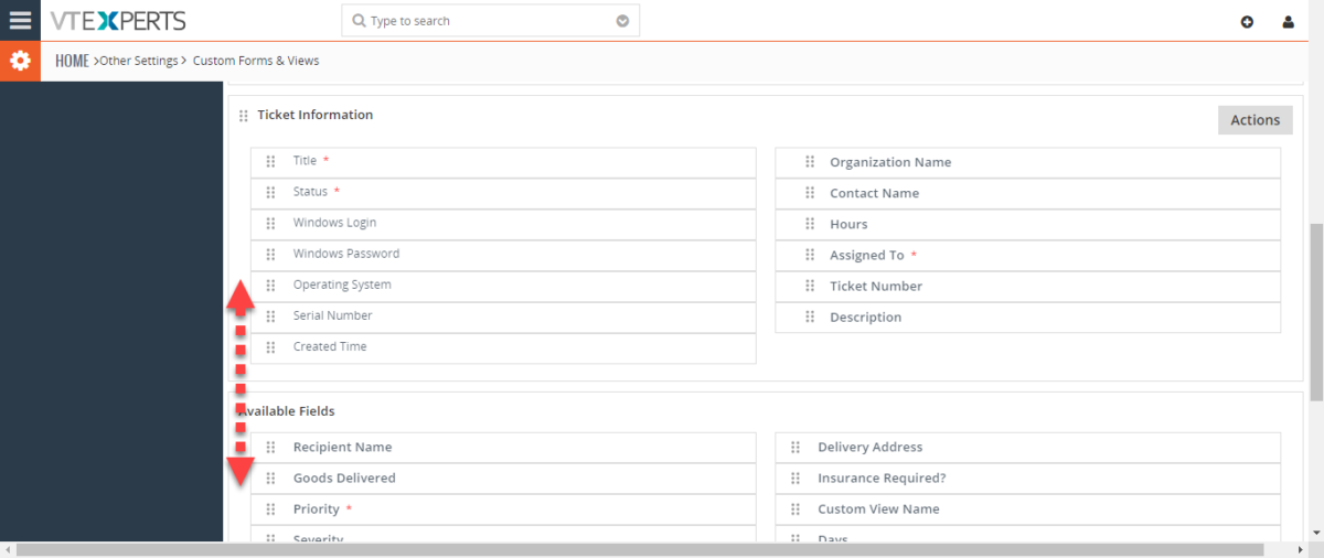 Create Custom Layouts/Forms In VTiger 7 - VTiger Experts