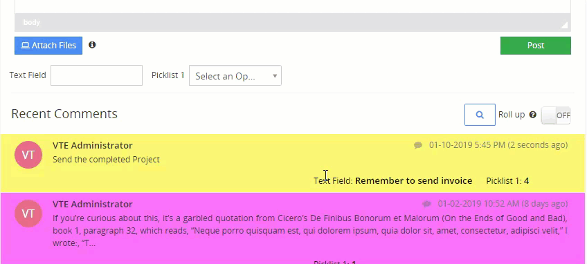 vtiger advanced comments vtexperts show fields in preview