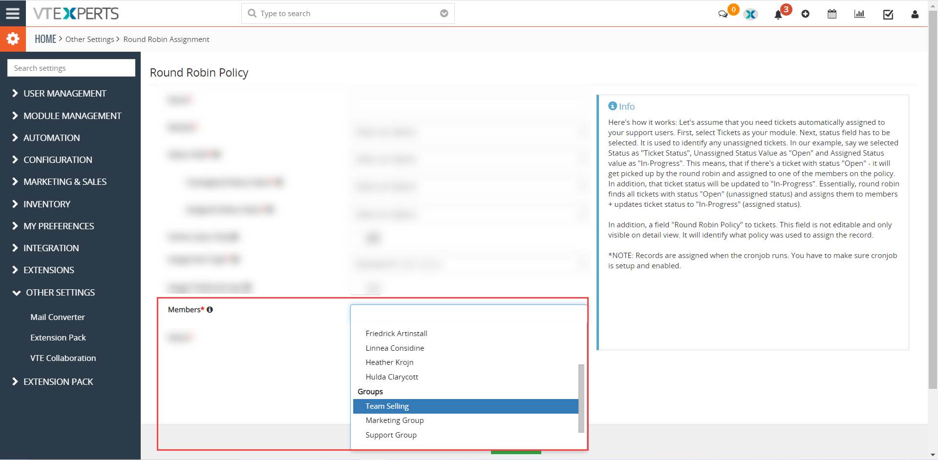 Round Robin now supports groups as well