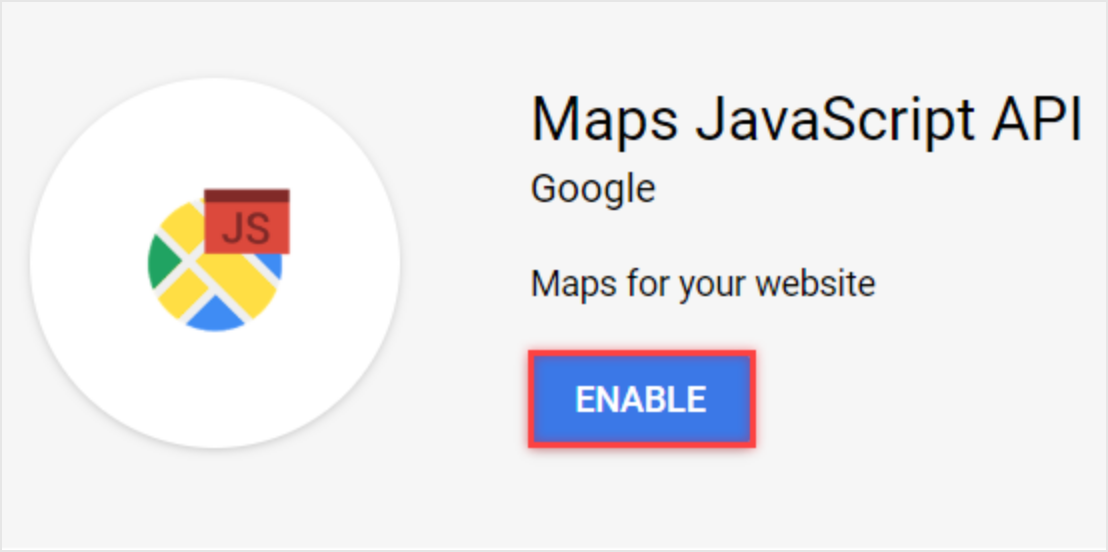 Google API key generation