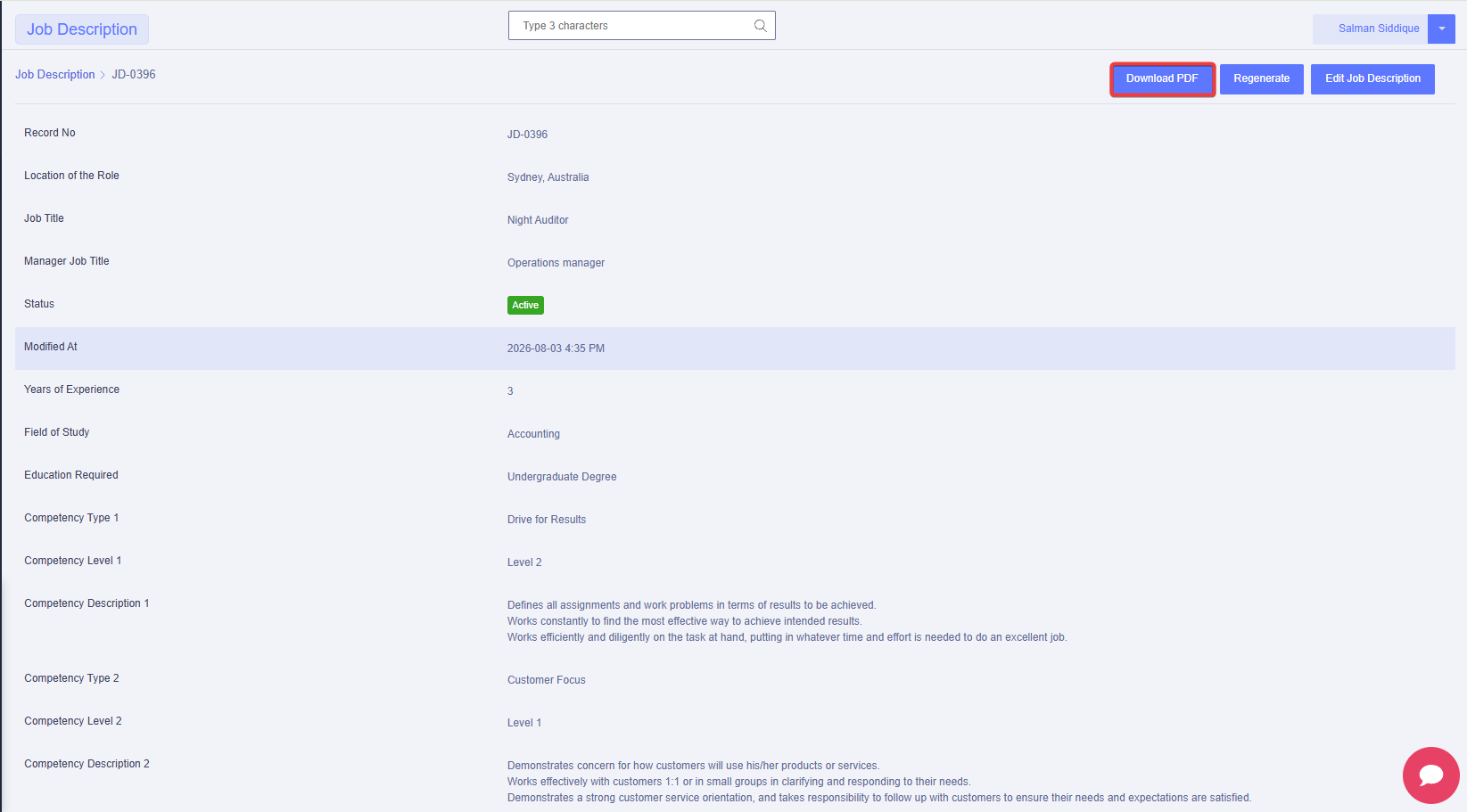 VTExperts Vtiger CRM AI Job Description Generator VTExperts Vtiger CRM AI Job Description Generator